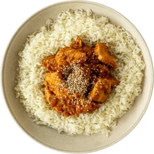 refeição frango jerk saudável